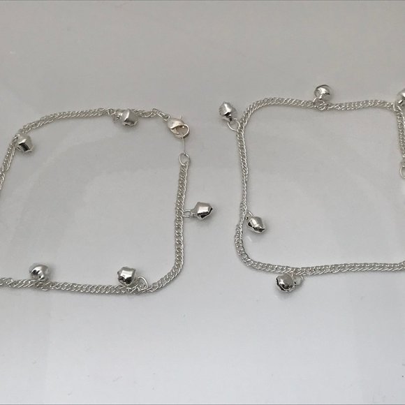 Anklet Payal Silver Tone Bell Foot Women Fashion J - Picture 10 of 10